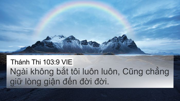 Thánh Thi 103:9 VIE Bible Verse Image