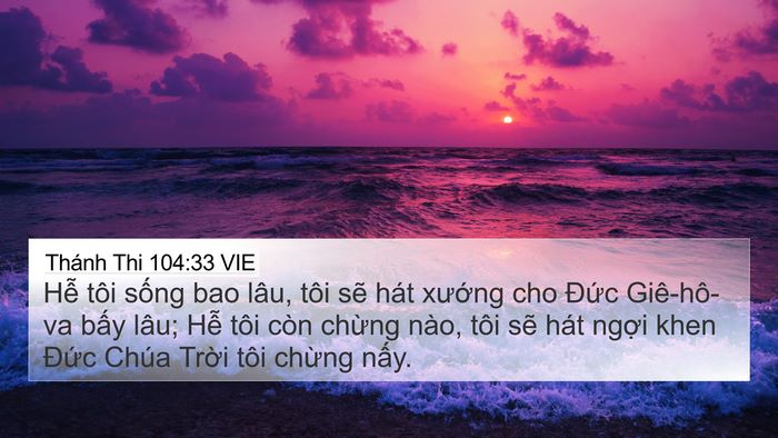 Thánh Thi 104:33 VIE Bible Verse Image