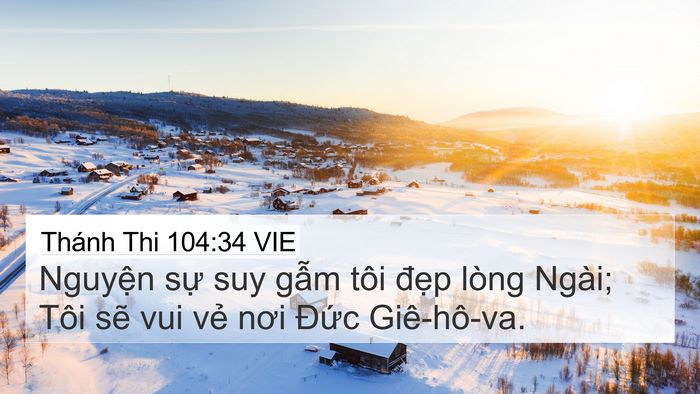 Thánh Thi 104:34 VIE Bible Verse Image