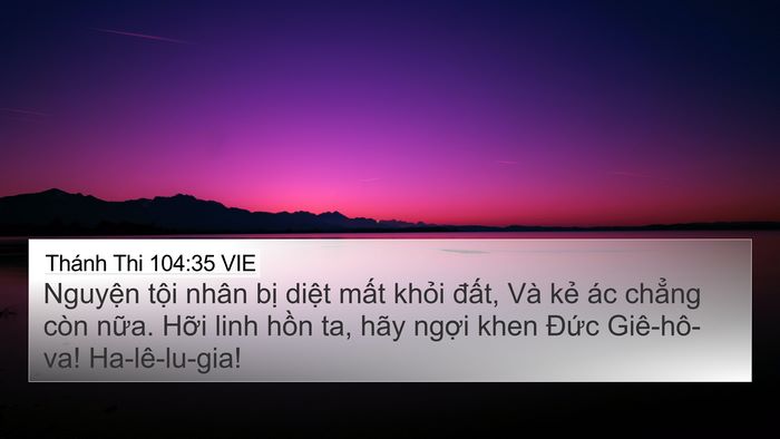 Thánh Thi 104:35 VIE Bible Verse Image