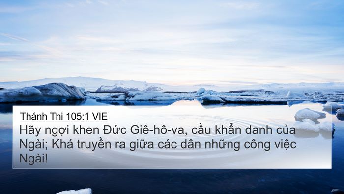 Thánh Thi 105:1 VIE Bible Verse Image