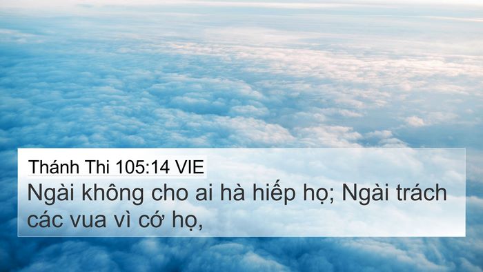 Thánh Thi 105:14 VIE Bible Verse Image