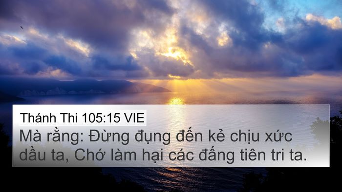 Thánh Thi 105:15 VIE Bible Verse Image