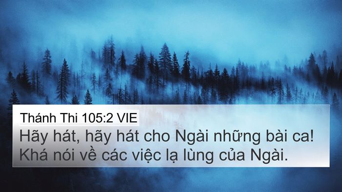 Thánh Thi 105:2 VIE Bible Verse Image