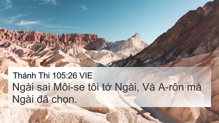 Thánh Thi 105:26 VIE Bible Verse Image