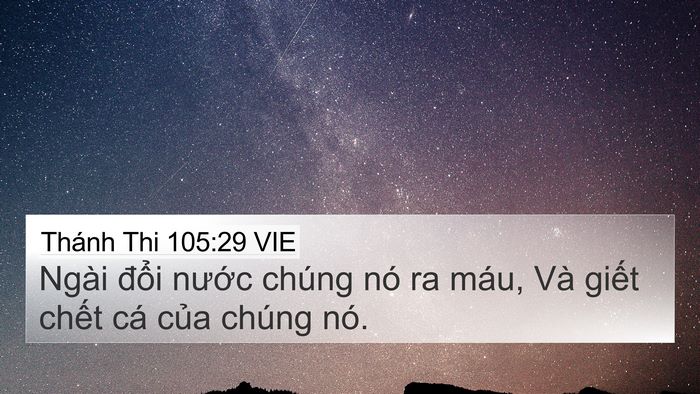 Thánh Thi 105:29 VIE Bible Verse Image
