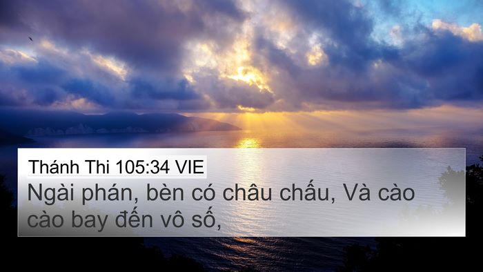 Thánh Thi 105:34 VIE Bible Verse Image