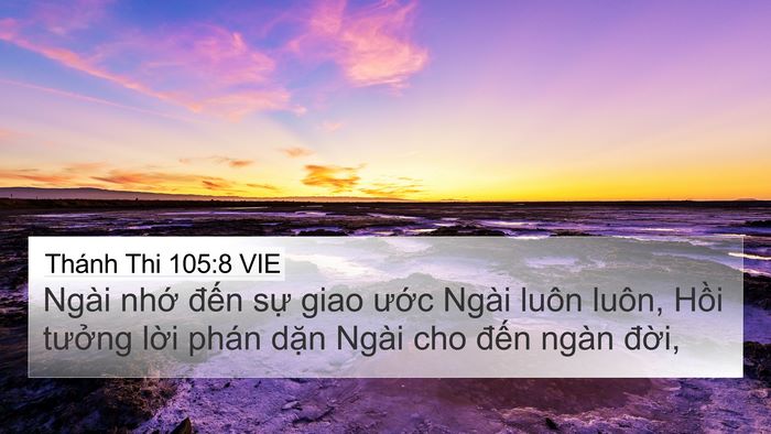 Thánh Thi 105:8 VIE Bible Verse Image