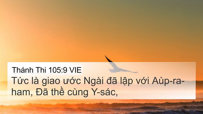 Thánh Thi 105:9 VIE Bible Verse Image
