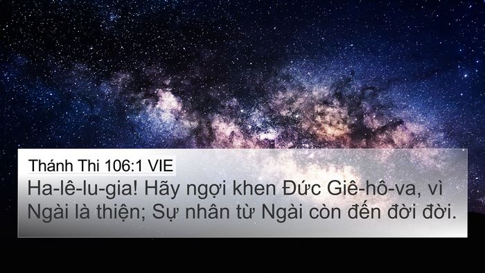 Thánh Thi 106:1 VIE Bible Verse Image