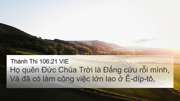 Thánh Thi 106:21 VIE Bible Verse Image