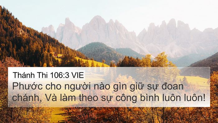 Thánh Thi 106:3 VIE Bible Verse Image