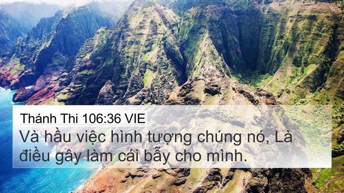 Thánh Thi 106:36 VIE Bible Verse Image