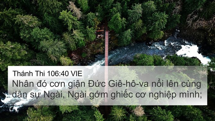 Thánh Thi 106:40 VIE Bible Verse Image