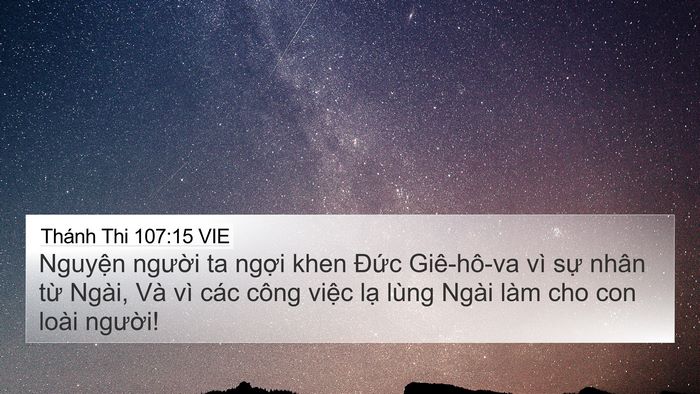 Thánh Thi 107:15 VIE Bible Verse Image