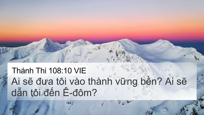 Thánh Thi 108:10 VIE Bible Verse Image