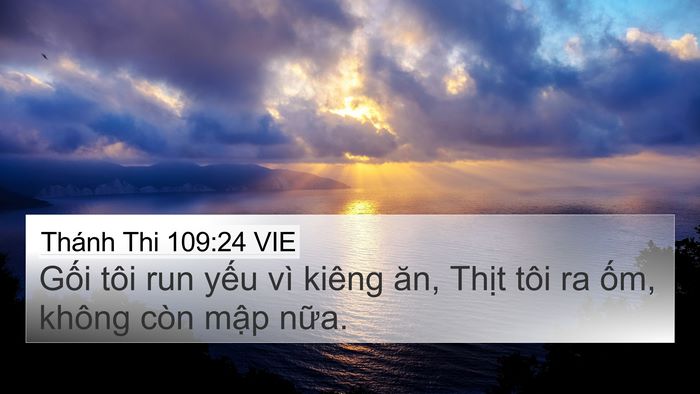 Thánh Thi 109:24 VIE Bible Verse Image