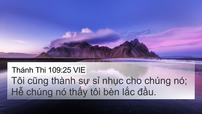 Thánh Thi 109:25 VIE Bible Verse Image