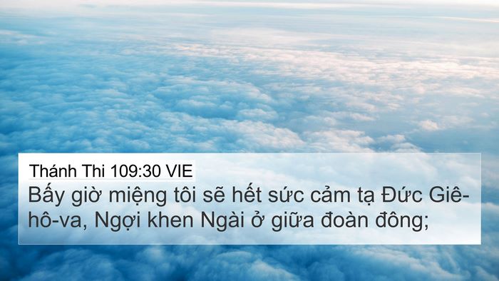 Thánh Thi 109:30 VIE Bible Verse Image