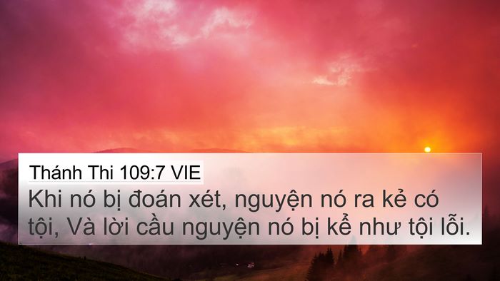 Thánh Thi 109:7 VIE Bible Verse Image