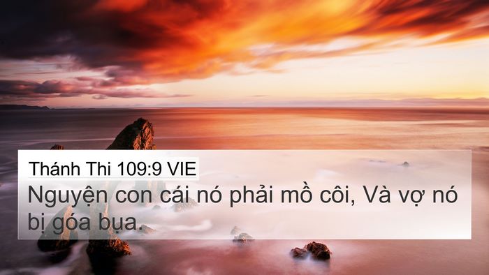 Thánh Thi 109:9 VIE Bible Verse Image