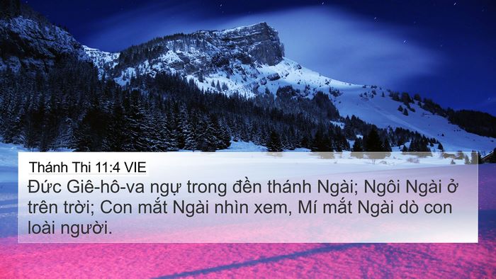 Thánh Thi 11:4 VIE Bible Verse Image