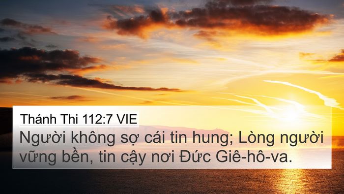Thánh Thi 112:7 VIE Bible Verse Image
