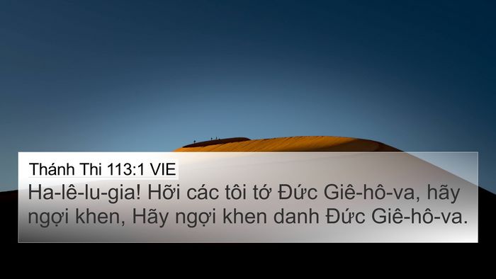 Thánh Thi 113:1 VIE Bible Verse Image