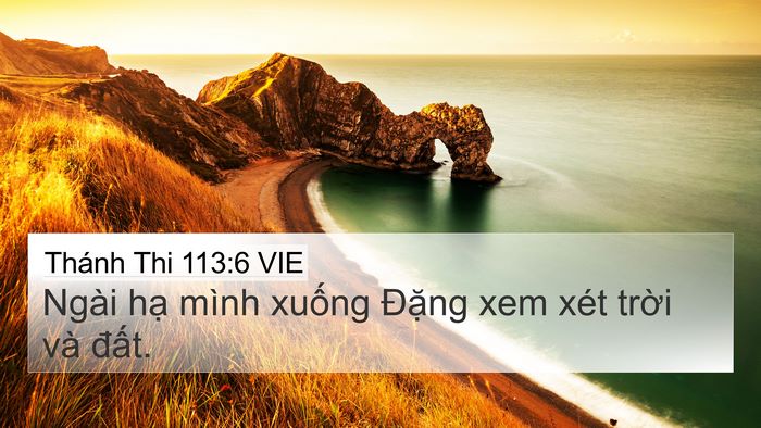 Thánh Thi 113:6 VIE Bible Verse Image