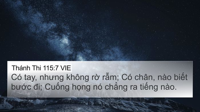 Thánh Thi 115:7 VIE Bible Verse Image