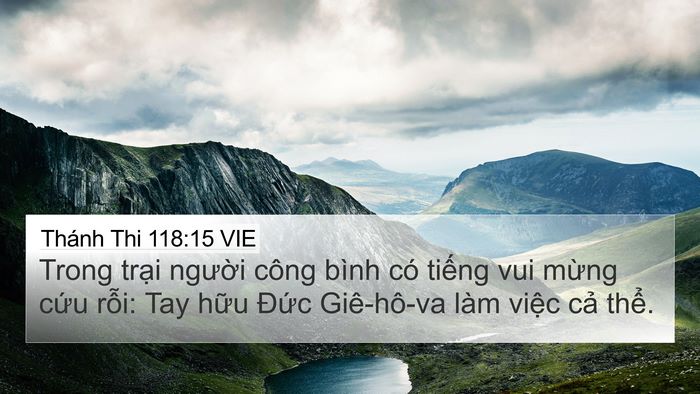 Thánh Thi 118:15 VIE Bible Verse Image