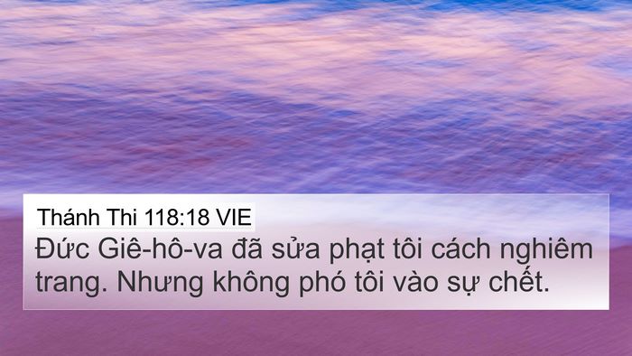 Thánh Thi 118:18 VIE Bible Verse Image