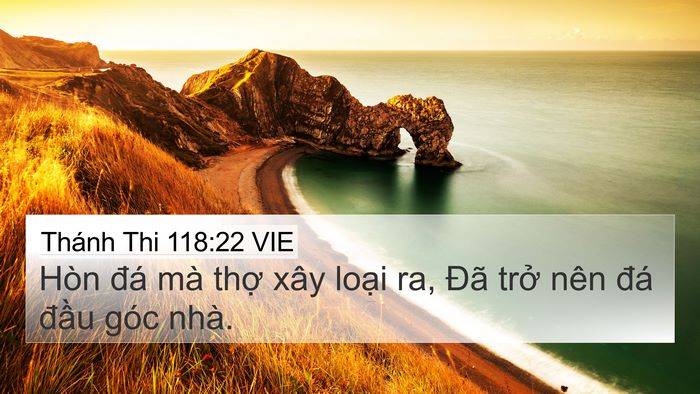 Thánh Thi 118:22 VIE Bible Verse Image