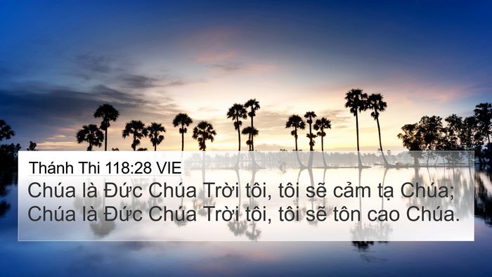 Thánh Thi 118:28 VIE Bible Verse Image