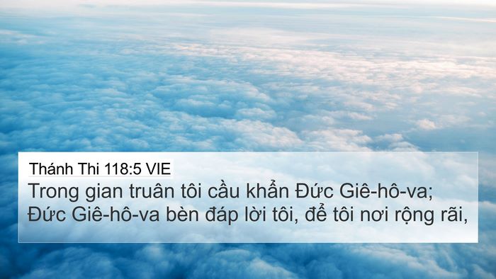Thánh Thi 118:5 VIE Bible Verse Image
