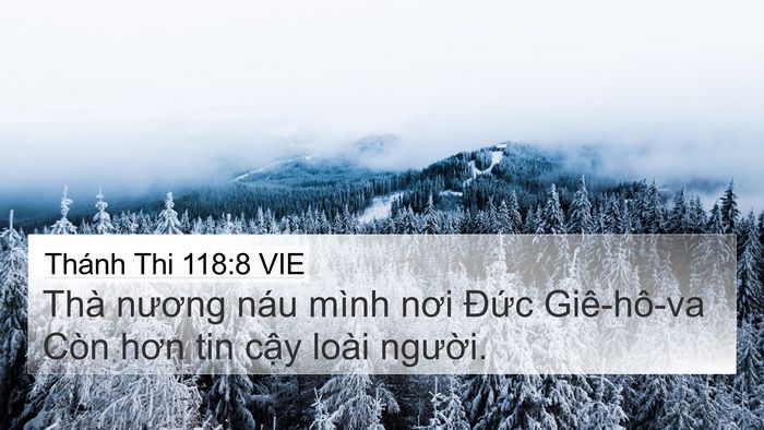 Thánh Thi 118:8 VIE Bible Verse Image