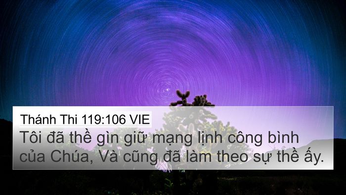 Thánh Thi 119:106 VIE Bible Verse Image