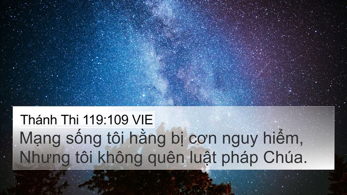 Thánh Thi 119:109 VIE Bible Verse Image