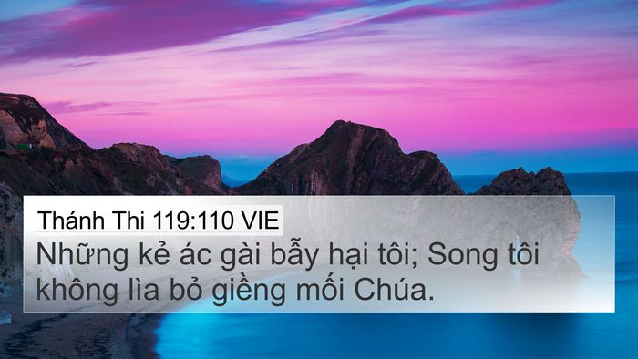 Thánh Thi 119:110 VIE Bible Verse Image