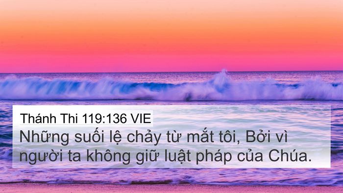 Thánh Thi 119:136 VIE Bible Verse Image