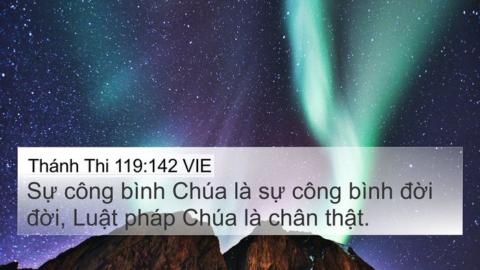Thánh Thi 119:142 VIE Bible Verse Image