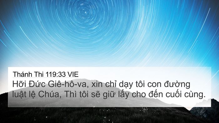 Thánh Thi 119:33 VIE Bible Verse Image