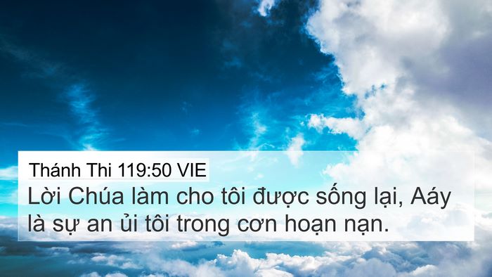 Thánh Thi 119:50 VIE Bible Verse Image