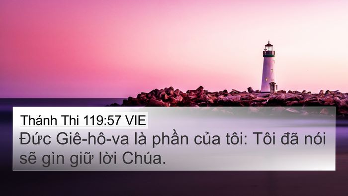 Thánh Thi 119:57 VIE Bible Verse Image