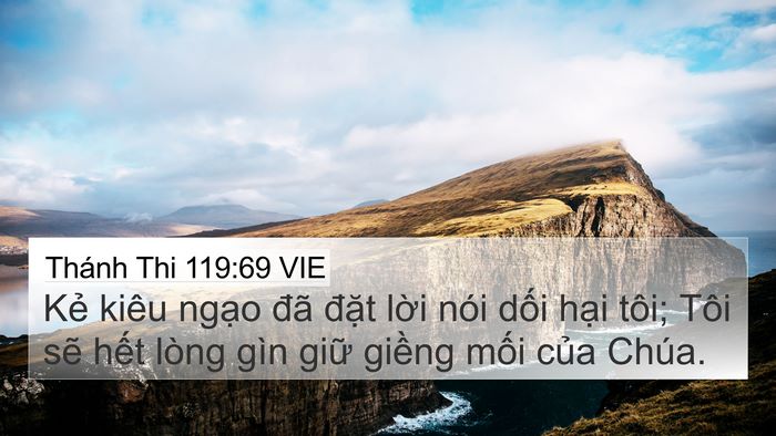 Thánh Thi 119:69 VIE Bible Verse Image