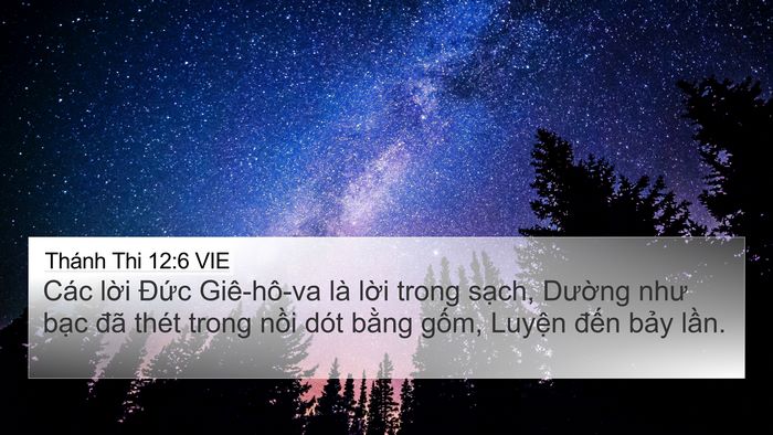 Thánh Thi 12:6 VIE Bible Verse Image