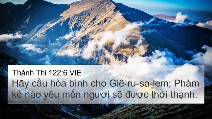 Thánh Thi 122:6 VIE Bible Verse Image