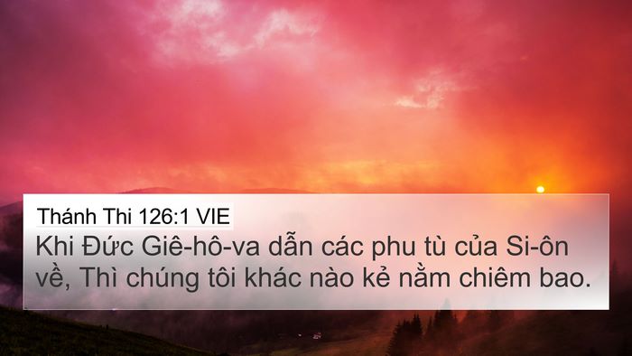 Thánh Thi 126:1 VIE Bible Verse Image