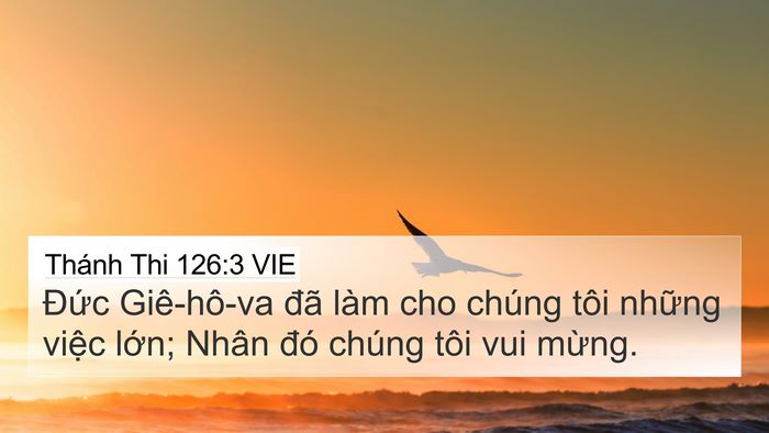 Thánh Thi 126:3 VIE Bible Verse Image