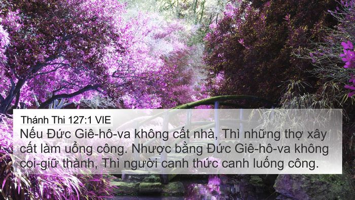 Thánh Thi 127:1 VIE Bible Verse Image